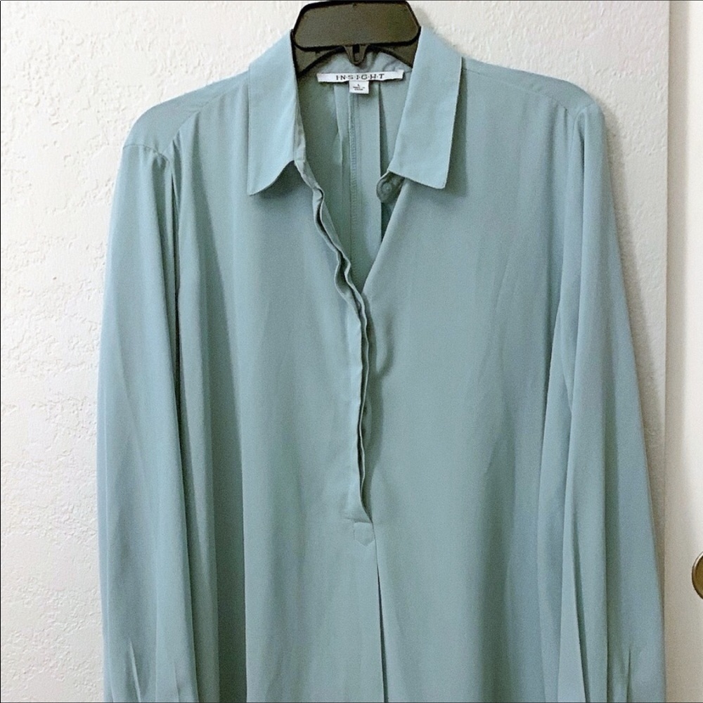 Nice Sea Green Blouse